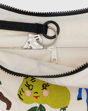 Load image into Gallery viewer, Baggu medium crescent bag, Embroidered Painted Prairie