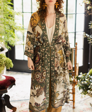 Load image into Gallery viewer, Love Grows Wild Opera Duster Kimono Robe w/ Bees