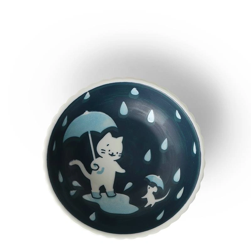 Cat life ceramic bowl