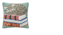 Load image into Gallery viewer, Cat On Books Hook Pillow
