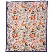 Load image into Gallery viewer, Quilted Throw- Checkered Quail, Betsy Olmsted
