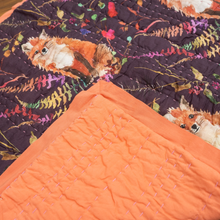 Load image into Gallery viewer, Quilted Throw- Curious Fox, Betsy Olmsted
