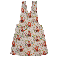 Load image into Gallery viewer, Pinafore apron foxes
