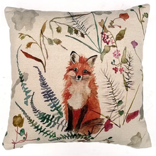 Load image into Gallery viewer, Curious fox throw pillow
