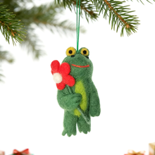 Load image into Gallery viewer, Felt Frog Ornament
