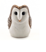 Load image into Gallery viewer, Quail ceramics, small barn owl jug
