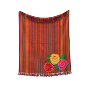 Load image into Gallery viewer, Amazing Flower Sarape Throw 50X60, Karma Living
