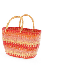 Load image into Gallery viewer, Sunset Patterned Grass Tote
