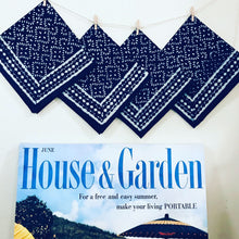 Load image into Gallery viewer, Indigo napkins, set of four

